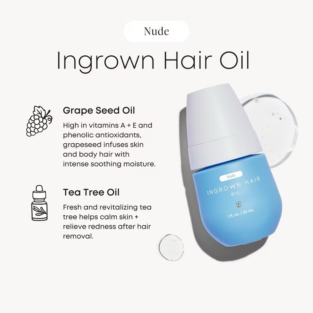 🆕 BushBalm Nude Ingrown Hair Oil